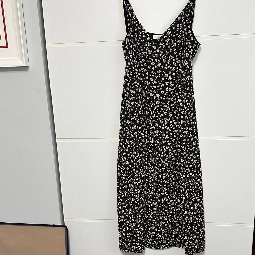 Floral Black Dress